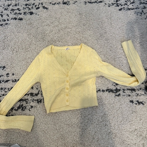 Garage yellow cardigan top - Picture 1 of 3
